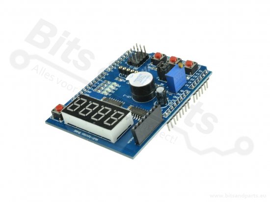 Arduino oefen- en experimenteer-shield met display